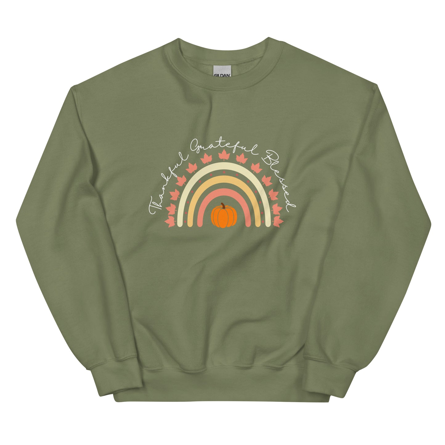 Thankful Grateful Blessed Crewneck Sweatshirt - Unisex - Various Colors