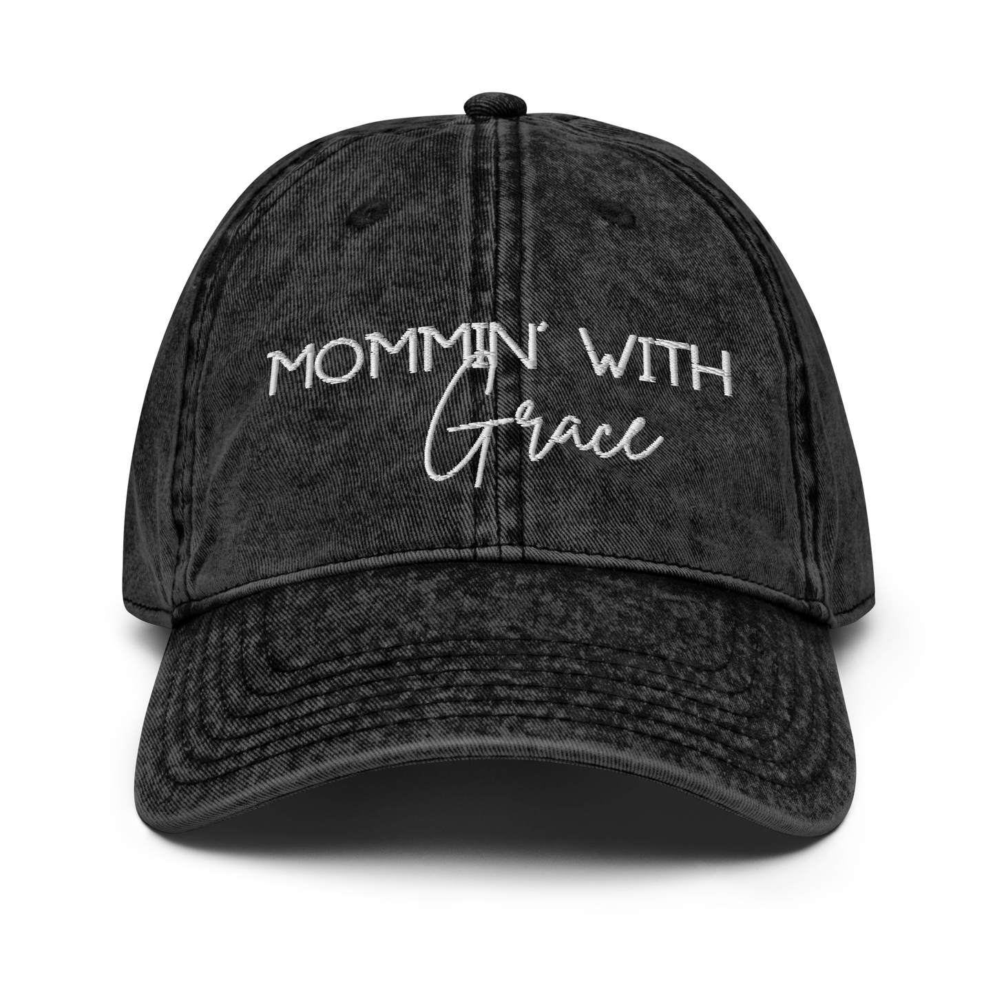 Mommin' With Grace Vintage Cotton Twill Cap