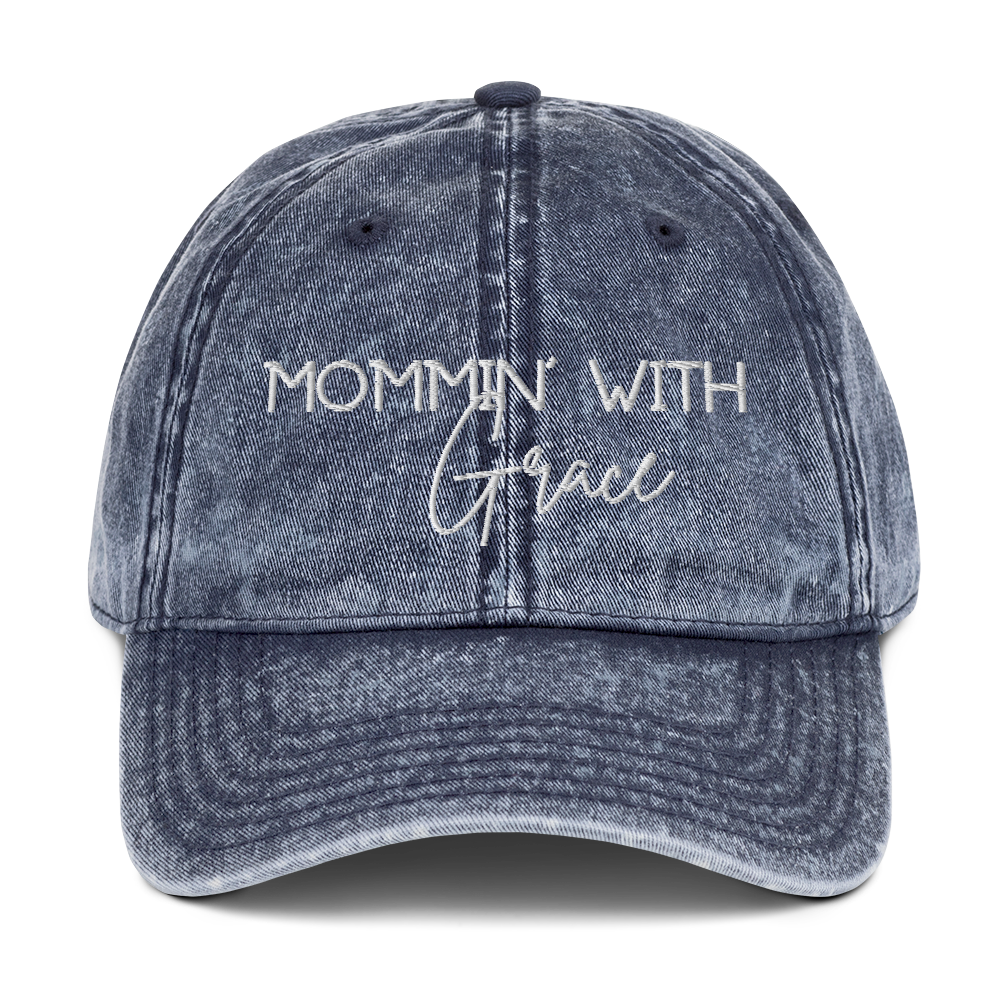 Mommin' With Grace Vintage Cotton Twill Cap