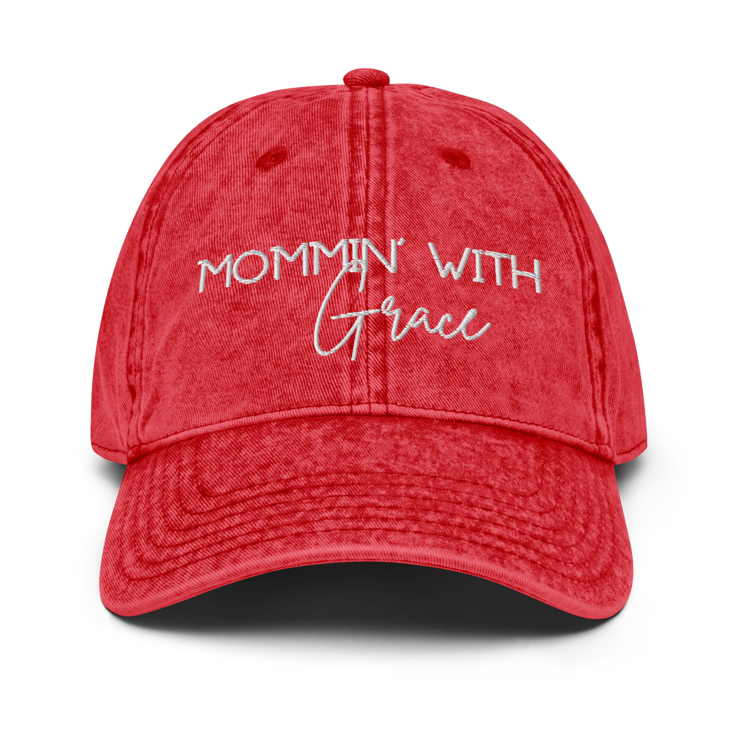 Mommin' With Grace Vintage Cotton Twill Cap